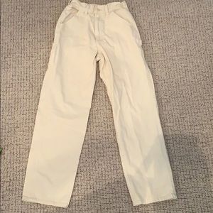 brandy melville cream carpenter pants